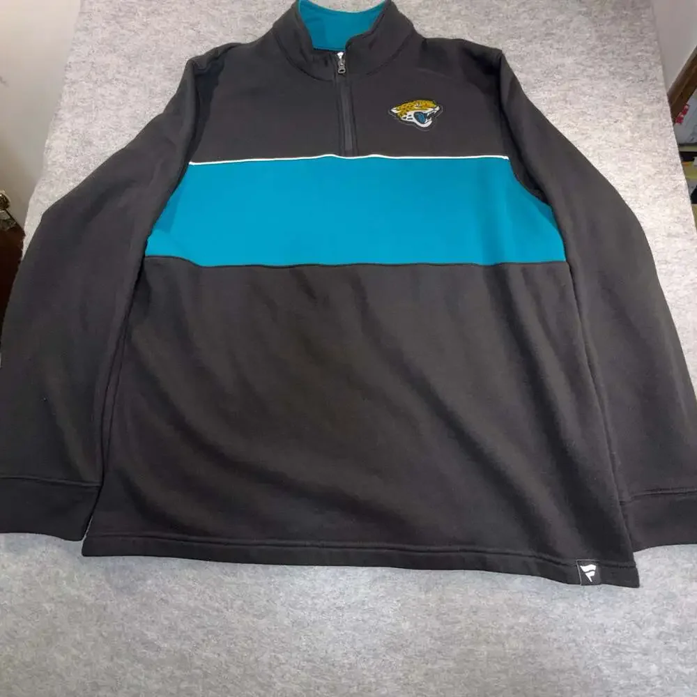 Fanatics Jacksonville Jaguars Men's Block Party Quarter-Zip Pullover Jacket